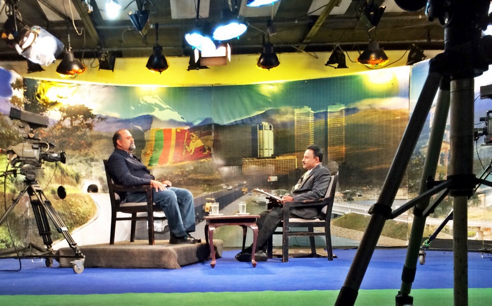 A shot of His Holiness Younus AlGohar at the TNL TV Studios