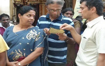 KAF at Vishnu Temple in Dehiwala, Colombo — Healing Camp in Sri Lanka