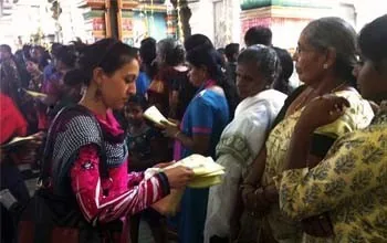 KAF Sri Lanka at Vishnu Temple in Colombo, Sri Lanka