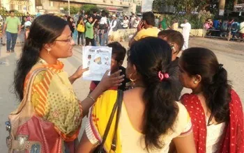 Our Message Booms in Marine Drive, Mumbai