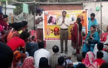 Propagation at the Meherpur District, Harijan Colony in Bangladesh