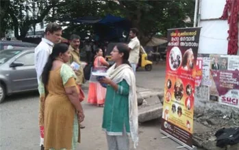 Propagation at the South Junction Ernakulam Kerala, India! — Leafleting in India